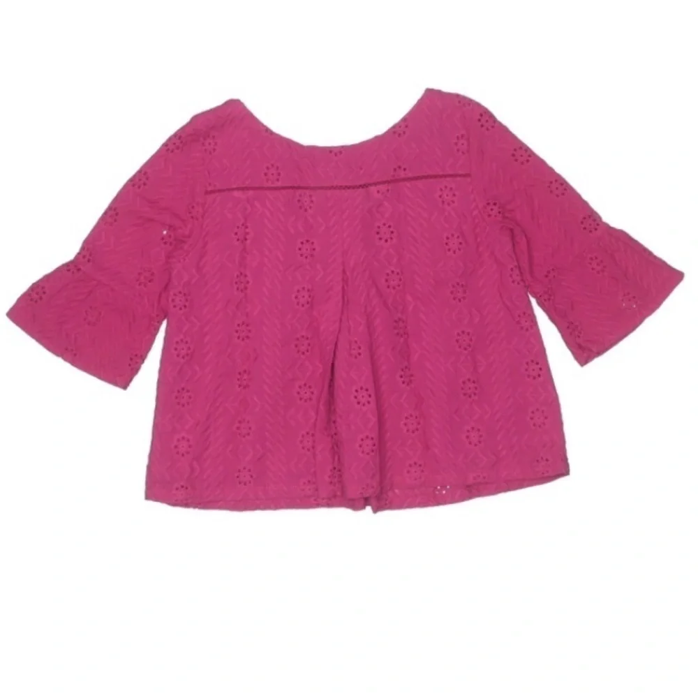 Oshkosh Embroidered Tunic Boho magenta pink top 5T girls shirt